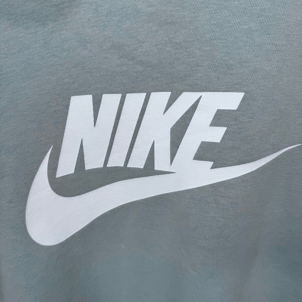 NIKE Essential Cropped Hoodie Ocean Blue Cotton Women’s XL - Picture 8 of 16